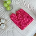 thumbnail image 1 of NAISIBABY Girls Jogger Pants, Polka Dot Cotton Lightweight Elastic Waist Summer Cute Casual Pants Red 1T, 1 of 3