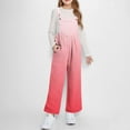 thumbnail image 1 of NAISIBABY Girls Jumpsuits with Bib Pockets, Adjustable Buttons Strap Fleece Warm Soft Loose Fall Winter Overalls Watermelon Red 14T, 1 of 8