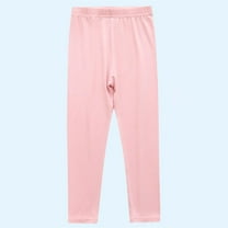 NAISIBABY Girls Leggings 7-8T, Stretchy Cotton Soft Elastic Waist Casual Thin Pants Pink(3-13T)