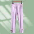 thumbnail image 1 of NAISIBABY Girls Leggings, Cotton Causal Elastic Waist Stretchy Comfortable Thin Pants Purple 11T, 1 of 6