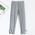 thumbnail image 1 of NAISIBABY Girls Leggings, Stretchy Ruffles Leg Elastic Waist Cotton Soft Tight Pants Gray 7T, 1 of 5