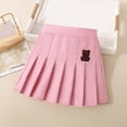 thumbnail image 1 of NAISIBABY Girls Pleated Skirt, A-line High Waist Cute Graphic School Uniform Skirt Pink 11T, 1 of 3