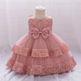 thumbnail image 1 of NAISIBABY Girls Princess Dress 3T, Tutu Mesh Glitter Sequin Sleeveless Birthday Wedding Party Pageant Dress Hot Pink, 1 of 8