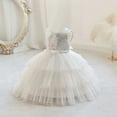 thumbnail image 1 of NAISIBABY Girls Princess Dress, Lace Sequin Mesh Sleeveless Cute Wedding Birthday Dress Prom Maxi Dress White 7M, 1 of 4