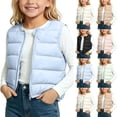thumbnail image 1 of NAISIBABY Girls Quilted Vest,Round Neck Warm Sleeveless Winter Warm Base Jacket Black Size 9-12M, 1 of 7