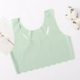 thumbnail image 1 of NAISIBABY Girls Seamless Bras, Comfortable Strech Training Camisole Bralette for Teens Green 13-14T（M), 1 of 5