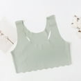 thumbnail image 1 of NAISIBABY Girls Seamless Bras, Strech Comfortable Training Camisole Bralette for Teens Army Green 13-14T（M), 1 of 5