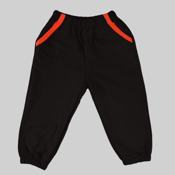 NAISIBABY Girls Sweatpants, Active Fit Cotton Prints Elastic Waist with Pockets Casual Jogger Pants Black 4T