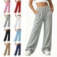 thumbnail image 1 of NAISIBABY Girls Sweatpants – High Waisted Loose Lightweight Comfortable Baggy Pants Sweat Pants Red Size 6, 1 of 9