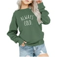 thumbnail image 1 of NAISIBABY Girls Sweatshirt, Long Sleeve Crew Neck Letter Prints Pullover Tops Green 2-3 T, 1 of 6