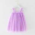 thumbnail image 1 of NAISIBABY Girls Tutu Dresses, Sleeveless Layered Mesh Cute Tulle Kids Party Festival Princess Dress Purple 5T, 1 of 5