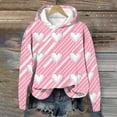 thumbnail image 1 of NAISIBABY Girls Valentine's Day Hoodie, Heart Prints Long Sleeve Fleece Lined Fall Winter Fashion Casual Tops Multicolor 9T, 1 of 5