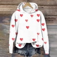 thumbnail image 1 of NAISIBABY Hoodie for Girls, Fleece Lined Valentine's Day Long Sleeve Casual Fashion Hooded Sweatshirt Multicolor 5T, 1 of 5
