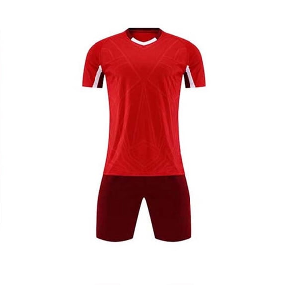 NAISIBABY Kids Boys Athletic Sets, Quick-Dry Performance Short Sleeve & Shorts Basketball Running Activewear 2-Piece Red Size 11