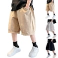 thumbnail image 1 of NAISIBABY Kids Boys Shorts Size 14, Elastic Waist Lightweight Baggy Fit Summer Casual Shorts with Pockets (5-15T), 1 of 7