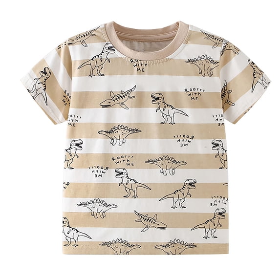 NAISIBABY Kids Boys T-Shirt Size 8, Short Sleeve Crewneck Fashion Graphic Kids Summer Casual Tees (2-9T)