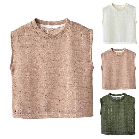 NAISIBABY Kids Boys Tank Tops Size 10, Crewceck Trendy Sleeveless Summer Casual Muscle Tees (6Months-12T)