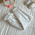 thumbnail image 1 of NAISIBABY Kids Girls Pants, Bow Prints Elastic Waist Lightweight Summer Thin Lace Casual Pants White 3T, 1 of 3