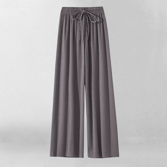 NAISIBABY Kids Girls Pants, Cotton Thin Drawstring Straight Leg Summer Casual Sports Pants Dark Gray 5T