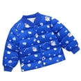thumbnail image 1 of NAISIBABY Kids Girls Puffer Jackets, Cute New Prints Long Sleeve Thicken Winter Coat Blue 7-8T, 1 of 2