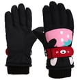 thumbnail image 1 of NAISIBABY Kids Ski Gloves, Winter with - Palm for Child Warm Cold-Weather Snow Handwear Black Size, 1 of 9