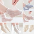 thumbnail image 1 of NAISIBABY Kids Socks, Super Breathable Lightweight Mid-Cut Cotton Stretch Soft Socks Pink 5T, 1 of 5