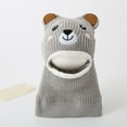 thumbnail image 1 of NAISIBABY Kids Winter Knit Hat, Protector Head & Neck Thicken Plush Cute Beanie Cap Gray Free Size, 1 of 3