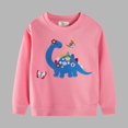thumbnail image 1 of NAISIBABY Little and Big Girls Sweatshirt, Long Sleeve Fashion Prints Crewneck Cotton Casual Pullover Tops Pink 5T, 1 of 4