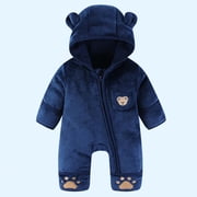 Doladola Baby Hooded Onesies Cartoon Animal Romper Baby Loungewear Pasgeboren Outfits Jumpsuit (Tijger,3-6 maanden