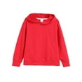thumbnail image 1 of NAISIBABY Pullover Hoodie for Boys Girls, Cotton Solid Color Long Sleeve Casual Simple Basic Sweatshirt Red 11-12T, 1 of 1