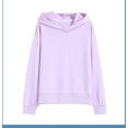 thumbnail image 1 of NAISIBABY Pullover Hoodie for Boys Girls, Solid Color Long Sleeve Cotton Casual Simple Basic Sweatshirt Purple 9-10T, 1 of 1
