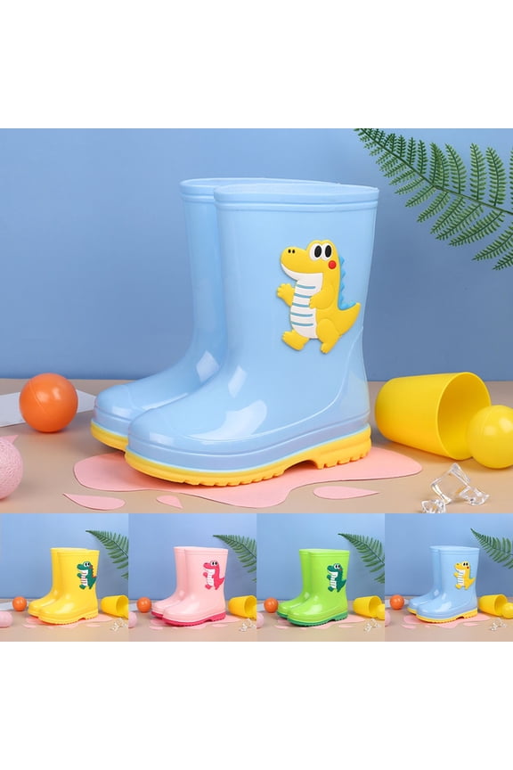 Rain Boots for Women,Mid-Calf Fleece Lined Warm Winter Waterproof Booties Yellow Size 11