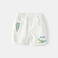 thumbnail image 1 of NAISIBABY Shorts for Boys, Cartoon Prints Elastic Waist Stretch Summer Casual Fashion Shorts White 5-6T, 1 of 3