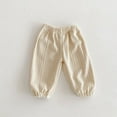 thumbnail image 1 of NAISIBABY Spring Baby Boys Girls Solid Color Trousers, Kids Mosquito Repellent Outwear Cotton Pants White 2T, 1 of 4