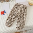 thumbnail image 1 of NAISIBABY Summer Baby Boys Girls Printed Long Pants, Kids Cute Outwear Sports Pants Beige 5-6T, 1 of 3