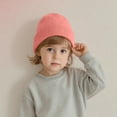 thumbnail image 1 of NAISIBABY Toddler Boys Girls Beanie Hat, Stretch Soft Multi-Color Knitted Cotton Winter Outdoor Warm Ski Cap Hot Pink, 1 of 6