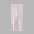 thumbnail image 1 of NAISIBABY Toddler Girls Flare Leggings, High Waist Solid Color Stretch Soft Cotton Basic Tight Pants Purple 4T, 1 of 4