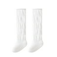 thumbnail image 1 of NAISIBABY Toddler Over Knee Socks, Stretch Breathable Infant Long Socks Non Slip Baby Mosquito Proof Socks White 1T, 1 of 4