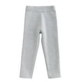 thumbnail image 1 of NAISIBABY Toddler Girls Leggings Pants, Elastic Waist Solid Color Stretchy Comfy Keep Warm Outerwear Pants Gray 5-7T, 1 of 2