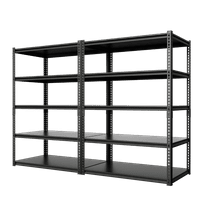 NAIZEA 2 Pack 72"H x 36"W x 18"D Garage Shelving, Heavy Duty Steel Shelving Storage Rack Shelves, 5 Tier Steel Shelf Rack Shelf Unit, 2000LB Capacity