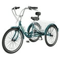 thumbnail image 1 of NAIZEA 20"/24"/26" Adult Tricycles, 7 Speed Three Wheel Bike Cruiser Trike with Large Basket for Men, Women, Seniors, 1 of 11