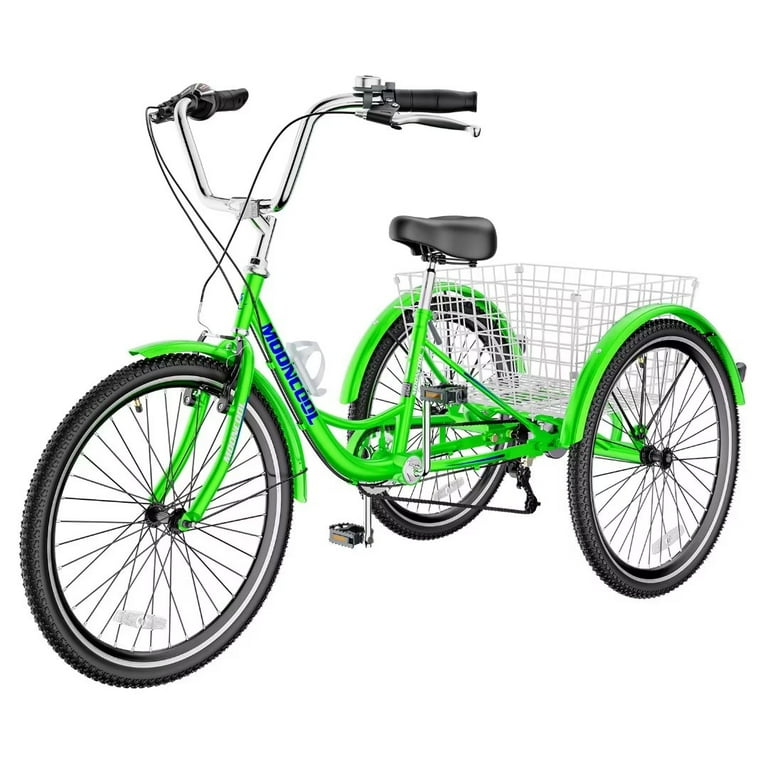 NAIZEA Adult Tricycle 26 7 Speed Cruise Trike 3 Wheel Bikes with Large Basket for Men Women Seniors Bike for Exercise Shopping Picnic Outdoor Activities Walmart