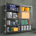 thumbnail image 1 of NAIZEA 72" Garage Storage Shelves 5-Tier, Adjustable Metal Shelving Unit，Heavy Duty Shelving Unit for Kitchen, Pantry Closet, Garage Rack, 2000 lbs, Black, 1 of 11