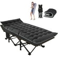 thumbnail image 1 of NAIZEA 75" Folding Bed for Adults, Portable Rollaway Guest Bed Sleeping Cot with Mattress, Outdoor Camping Cot with Carry Bag, 1 of 9