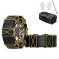 thumbnail image 1 of NAIZEA Adjustable Snow Chains, 6 Pack Car Tire Chains Emergency Anti-Skid Chains with Thickened Steel, Tire Chains for Width 8.5"-11.2", 215mm-285mm, for Car, SUV, Truck, 1 of 8