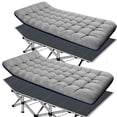 thumbnail image 1 of NAIZEA Camping Cot, Portable Folding Cots for Adults, Heavy Duty Outdoor Sleeping Cot Bed with Carry Bag &mattress, 1 of 10