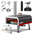 thumbnail image 1 of NAIZEA Dual Fuel Outdoor 3 Layer Pizza Oven, Stainless Steel Foldable Legs, 1 of 7