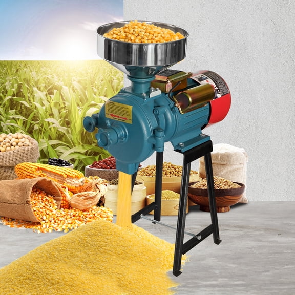 NAIZEA Electric Grain Mill, 3000W 110V Corn Grinder Mill Electric, Dry Cereals Rice Coffee Wheat Corn Mills with Funnel, Grain grinder mill powder machine