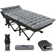 thumbnail image 1 of NAIZEA XL Folding Bed Cot with 3.3 inch 2 Sided Mattress, 75"* 28" Folding Sleeping Cot Guest Bed, Folding Camping Cots with Carry Bag, 1 of 10