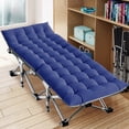 thumbnail image 1 of NAIZEA Folding Bed Cot with 2 Sided Mattress, 75" Portable Folding Sleeping Cot Guest Bed for Adult, Camping Bed Cot with Carry Bag, 1 of 7